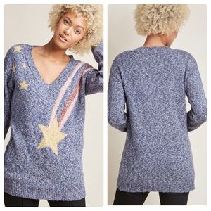 Modcloth Oversized Sweater Shooting Star Detail S